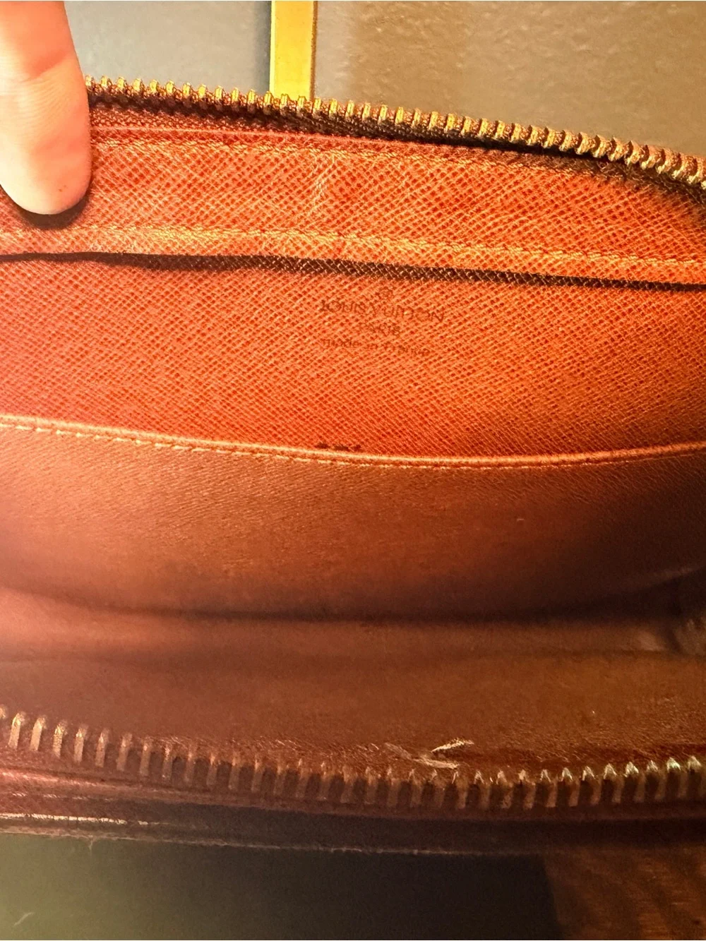 Louis Vuitton Monogram Canvas Wristlet Clutch - Brown/Gold